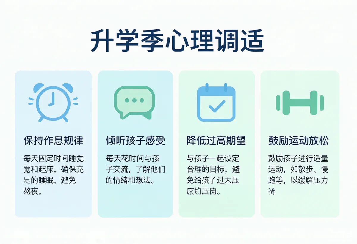 升学季心理调适:帮助孩子缓解焦虑和压力 - 配图