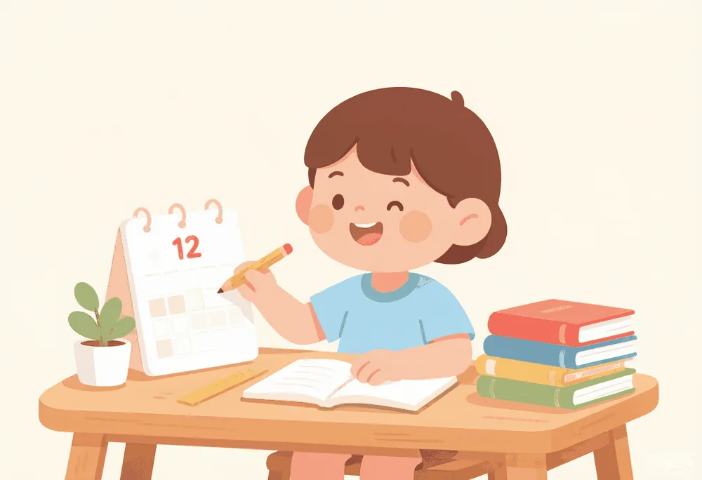 暑假两个月,孩子不想学习只抱着手机?我用这套「30分钟计划」让儿子从抗拒到主动做题 - 配图