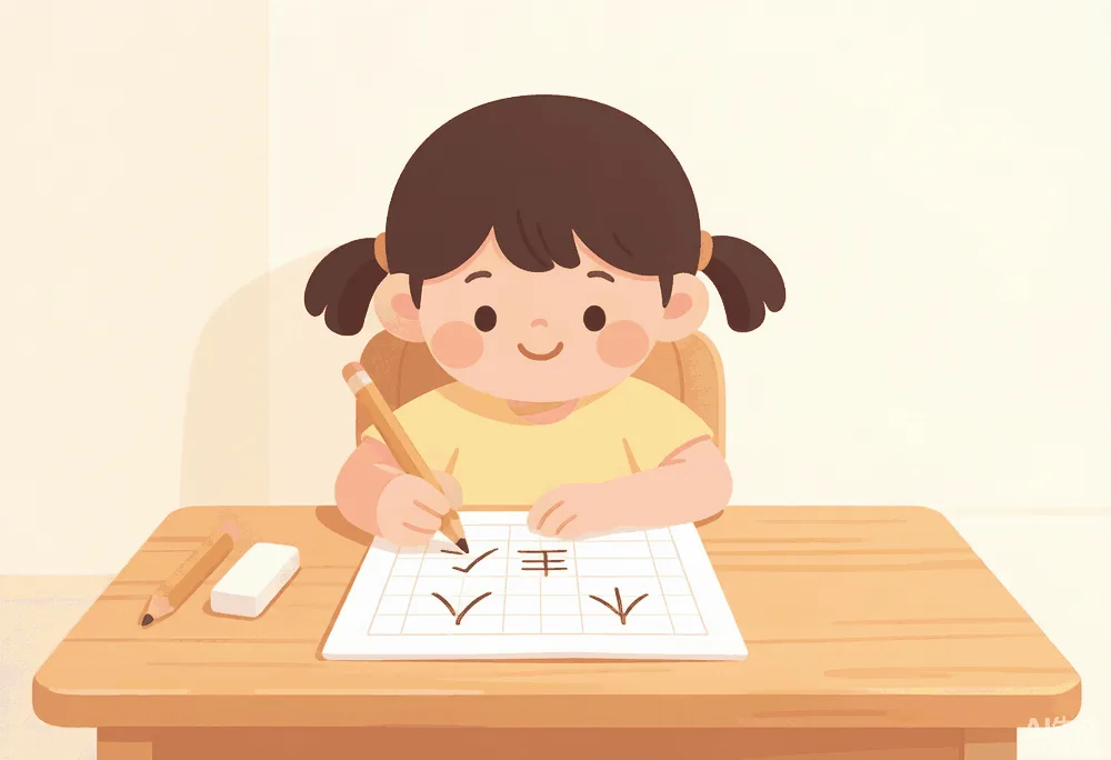 小学生字帖练习全攻略:从握笔姿势到独立书写的进阶之路 - 配图