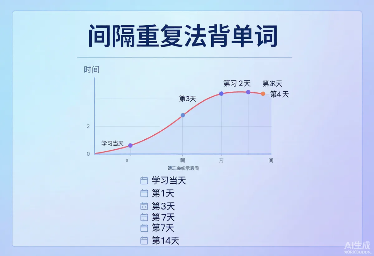 小学英语单词背完就忘?我用「间隔重复法」做了一份周日计划表,半年词汇量从200涨到1200 - 配图