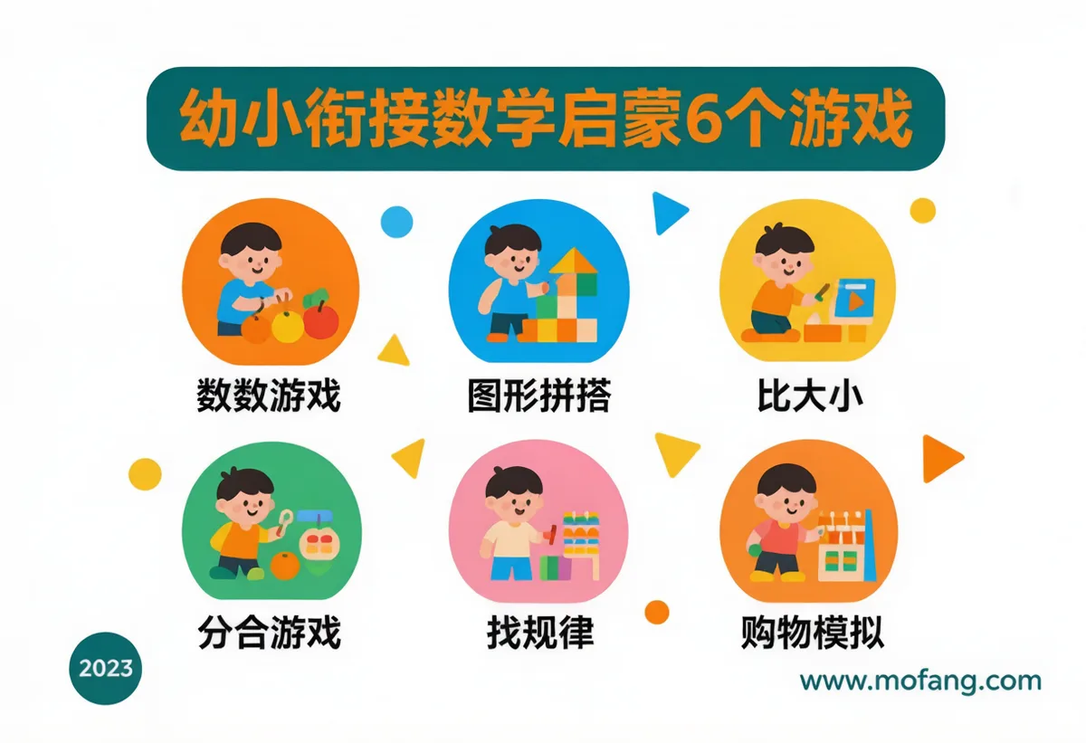 幼小衔接数学启蒙不用报班,在家每天15分钟,我用这6个游戏让孩子轻松入门 - 配图